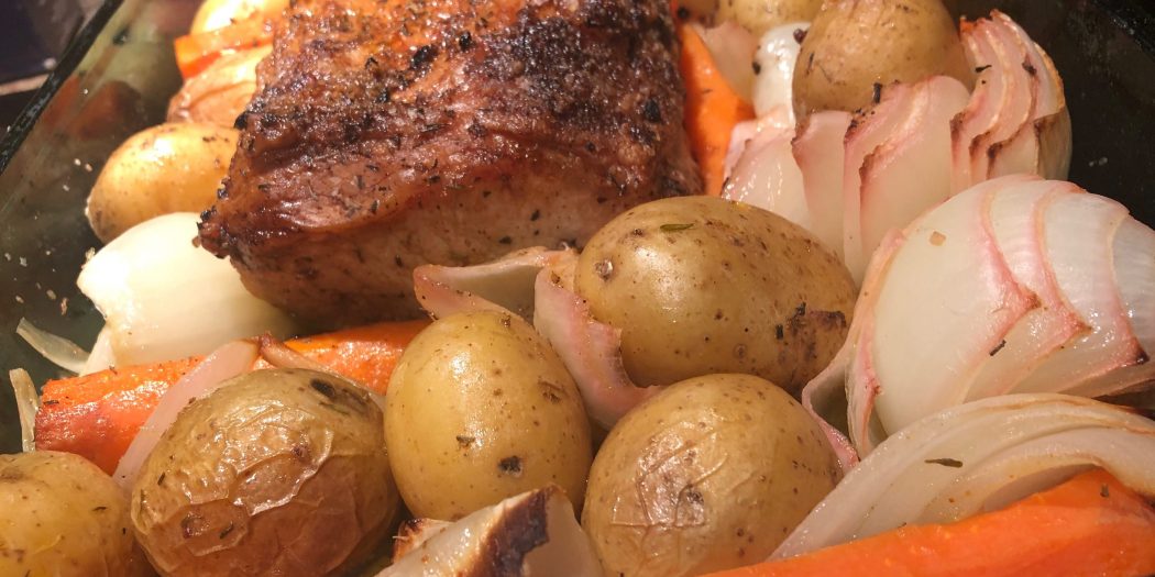 Roast Pork Rib Roast with New Potatoes The Ramblin Professor